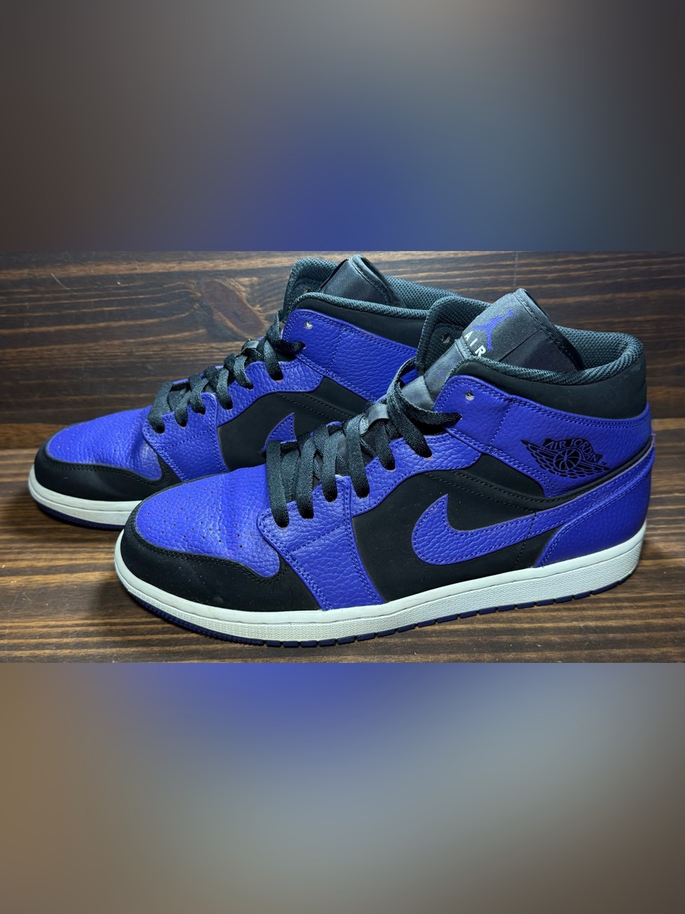 Nike 1 Mid Men’s Size 11 Shoes Black Dark Concord Athletic Sneakers